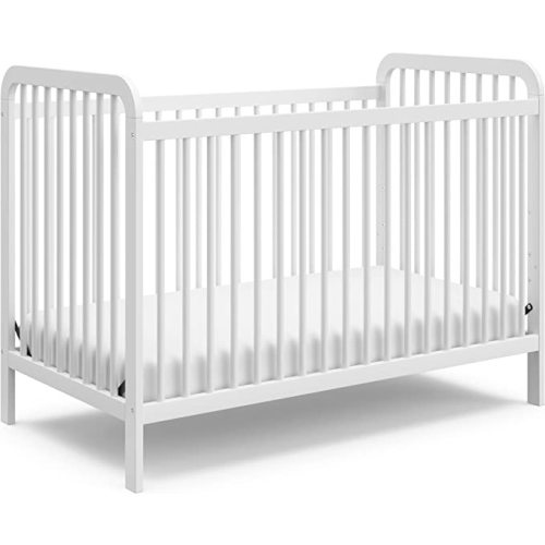 Storkcraft Pasadena 3-in-1 Convertible Crib (White) – GREENGUARD Gold Certified, Converts to Daybed and Toddler Bed, Fits Standard Full-Size Crib Mattress, Adjustable Mattress Height