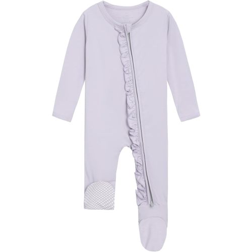 Baby Girls Rompers Soft Infant Toddler Zippered Footed Romper Newborn Viscose from Bamboo Pjs