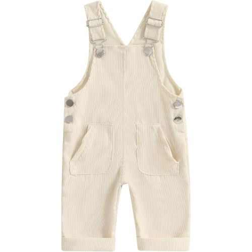 YOKJZJD Newborn Infant Baby Boy Girl Fall Winter Suspender Pants Overalls Corduroy Bib Pants Trousers with Pockets