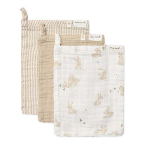 Washcloths set - White - Newborn Naturals - Baby Bunny