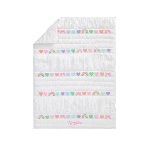 Stoney Clover Lane Embroidered Icon Baby Quilt | Pottery Barn Kids