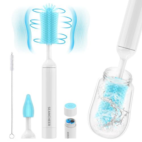 SEANCHEER S02 Electric Bottle Brush Cleaner, Silicone Electric - TikTok Shop