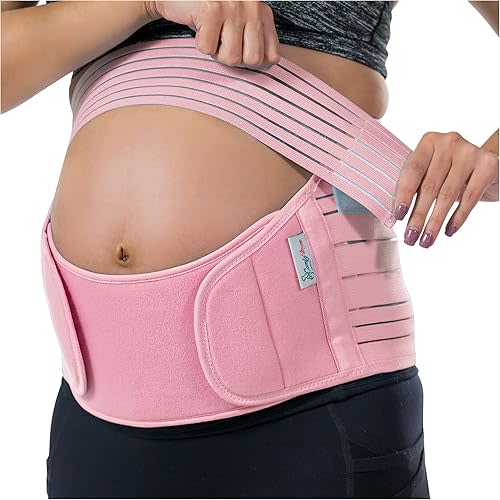 Belly Bands For Pregnant Women, Pregnancy Belly Support Band, Belly Band For Back Support. Pregnancy Must Haves, Belly Support For Pregnancy. Baby Pink Color/Size M