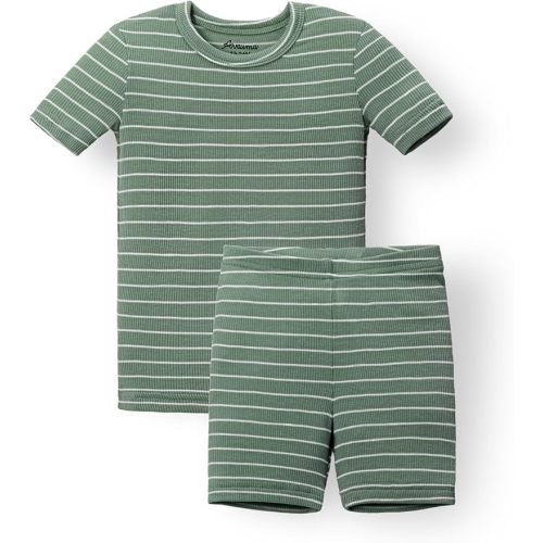 AVAUMA Stripe Pattern Baby Boys Girls Pajama Set Kids Toddler Snug fit Ribbed Sleepwear pjs for Daily Life Style