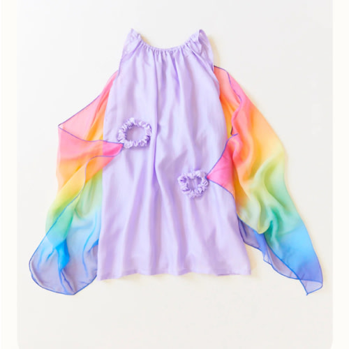 Purple Rainbow Dress – Sarah's Silks