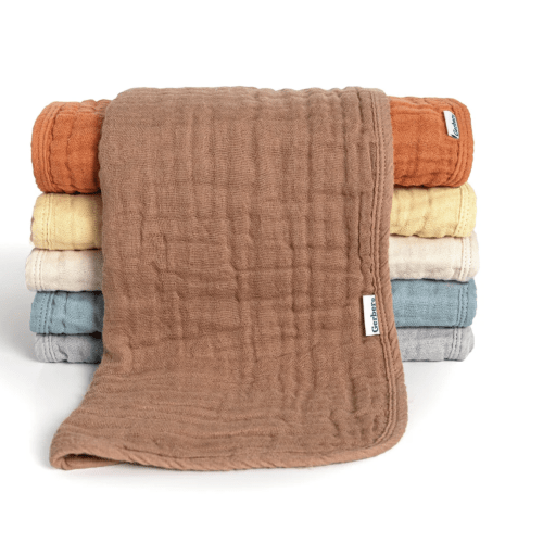 6-Pack Baby Neutral Multi Browns Muslin Burp Cloths – Gerber Childrenswear