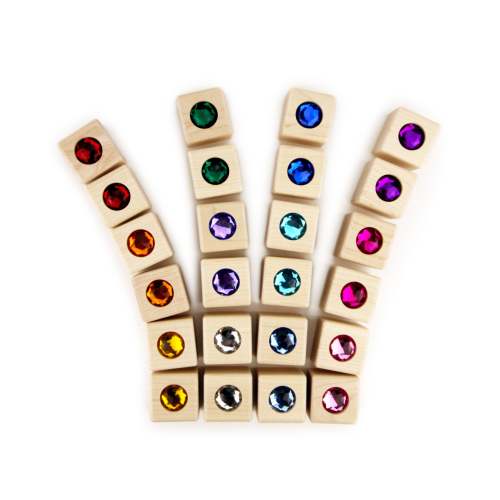 24 pc Cube Gem Blocks - Everwood Friends