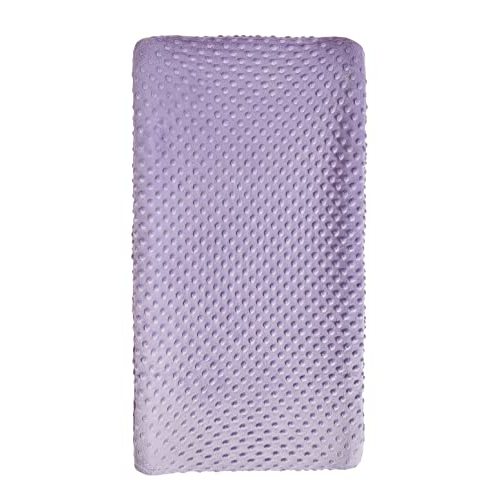 Changing Pad Cover Super Soft Dots Skin-Friendly Breathable Wipeable Changing Table Sheets for Baby Boy and Baby Girl (Lavender)