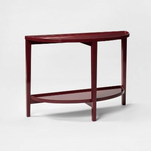 Console Table Lacquer Finish Dark Red - Threshold™ designed with Studio McGee