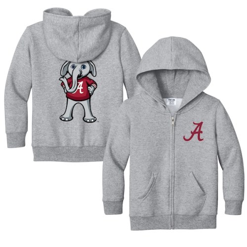 Alabama Crimson Tide Chad & Jake Toddler Logo Full-Zip Hoodie Jacket - Heather Gray