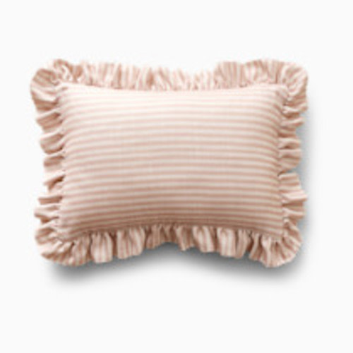 House of Noa Ruffle Pillow - Finley Ivory & Petal, Medium