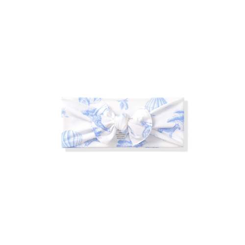 Knotted Bow Headband in Toile Safari
