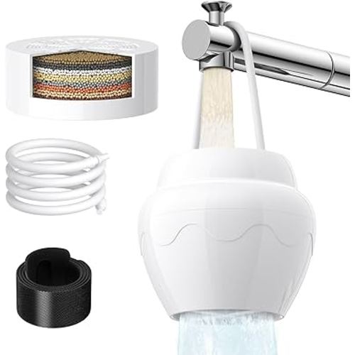 Bathtub Water Filter for Baby Family: 8 Stage Bath Filter for Tub Faucet - Removes Chlorine, Softens Bath Water for Healthier Skin Hair - Fits Most Faucets with Overflow, Portable for Home Travel