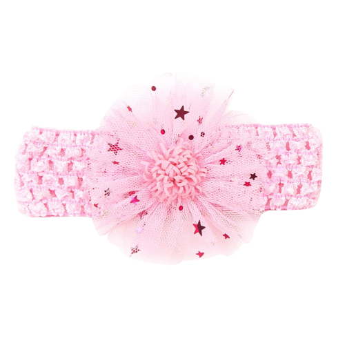 Qopobobo Toddler Girl Headbands Baby Headbands, Girls Headbands with Bows, Soft Stretchy Nylon Hair Bands Hair Accessories for Newborn Infant Toddler Pink,One Size