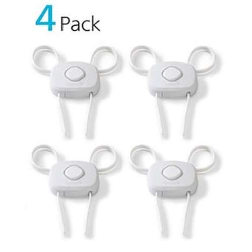 Safety 1st OutSmart White Cabinet Locks 4-Pack HS3520804 at Lowes.com