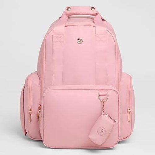 Huggies Signature Hug Pack Diaper Backpack, Bridal Rose, O/S