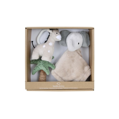 Jungle 3-Piece Developmental Soft Plush Baby/Infant Toy Gift Set, One Size