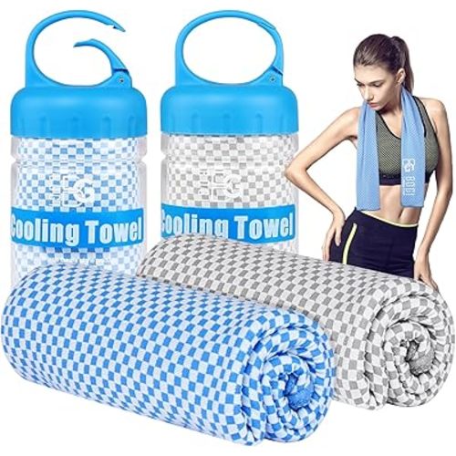 BOGI Cooling Towels for Neck and Face, Soft Breathable Cool Towel for Instant Cooling Stay Cool for Yoga, Sport, Gym, Camping, Running & More Activities