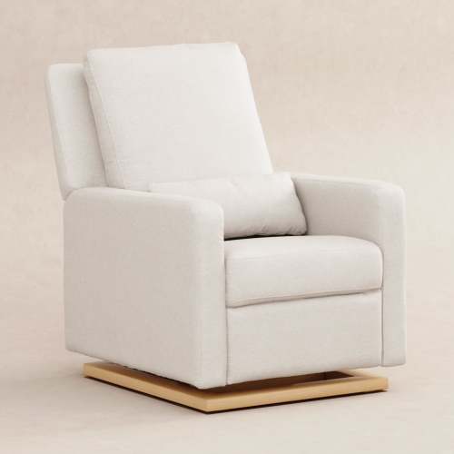 Sigi Electronic Recliner and Glider with USB Port - Performance Cream Eco Weave