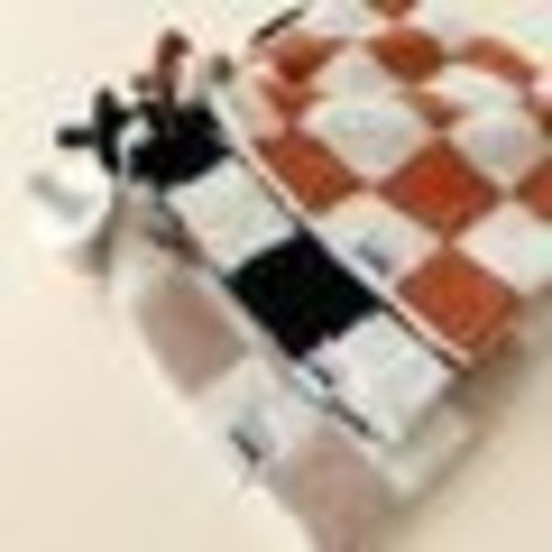 Checkered Plush Lovey | Copper
