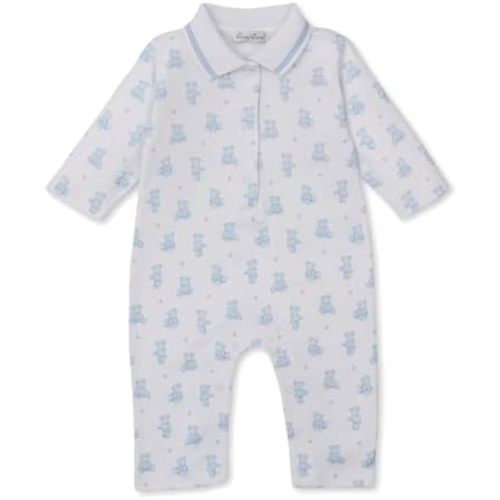 kissy kissy Baby Boys Teddy Bears Print Playsuit Footie, Newborn - 9 Months