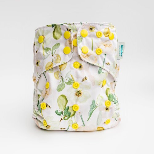 Floral Buzz - Essential Pocket Diaper - Animals - One Size – Kinder Cloth Diaper Co.