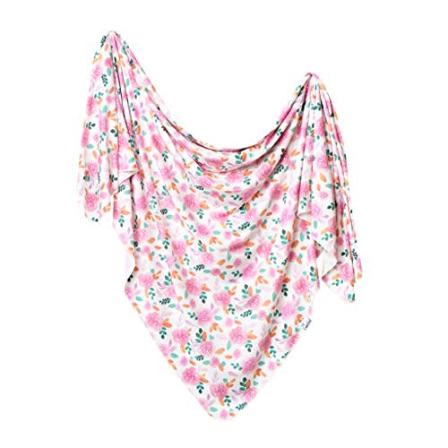 Copper Pearl Large Premium Knit Baby Swaddle Receiving Blanket Siena