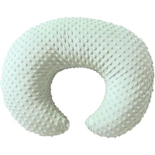 Nursing Pillow and Positioner, Breastfeeding, Bottle Feeding, Baby Sitting Support with Removable Ultra Soft Cover, Tummy Time Support for Baby Boys and Girls (Green)