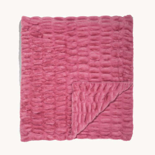 Peony | Pink Throw Blanket | Lola Blankets