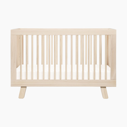 babyletto Hudson 3-in-1 Convertible Crib with Toddler Bed Conversion Kit - Washed Natural