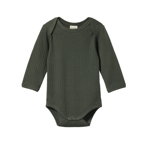 Pointelle Long Sleeve Bodysuit