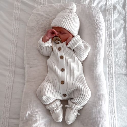 Willow Organic Romper - Milk