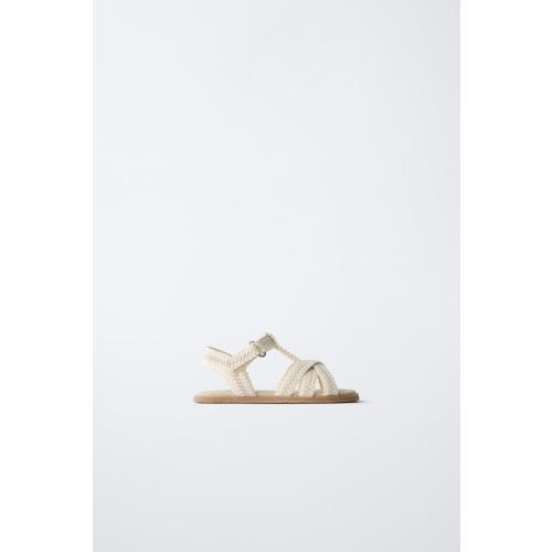 STRIPED KNIT JUMPER - Ecru / Green | ZARA United States