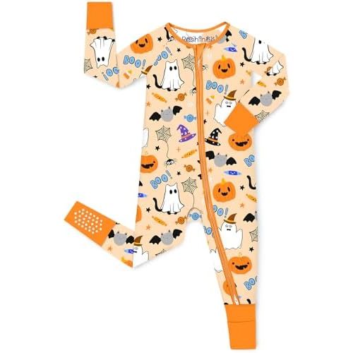 babee Reshinee Bamboo Viscose Baby Convertible Footie Pajama, Sleep & Play Footed Zipper Pajamas for Baby Boys & Girls