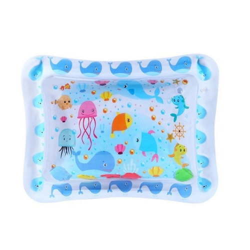 Aidoshy Baby Tummy Time Play Mat,Thickened Water Sensor Play Mat,Newest Sensor Water Playmat, Infants and Toddlers 3 to 12 Months Promote Development Toys Baby Gifts,Pet,Cats