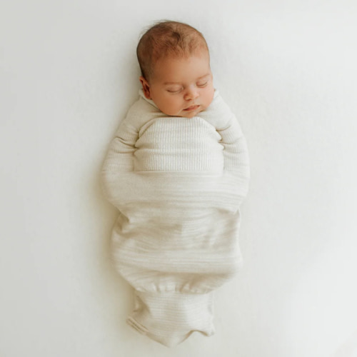 Bamboo Blend Beige Swaddle Sleep Sack – Swaddelini