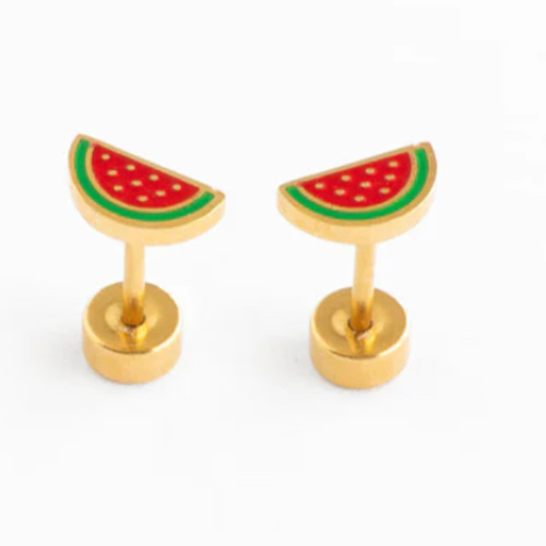 Watermelon Stud Earrings – Pip Pop Post