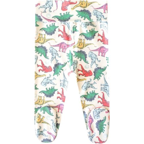Copper Pearl Footed Baby Pants: Ultra-Soft, Adorable Baby Footies and Newborn Pants – Cozy, Stylish Baby Boy Pants, Baby Girl Pants, and Gender Neutral Baby Clothes, Dinosaurs of Jurassic Park, 3-6m