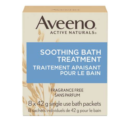 Aveeno Soothing Bath Soak for Eczema, Natural Colloidal Oatmeal, 8 ct.