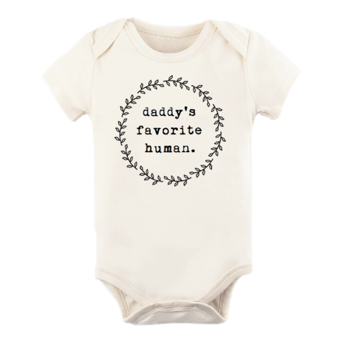 Daddy's Favorite Human Organic Cotton Baby Onesie | Made in the USA – American Made Baby Products