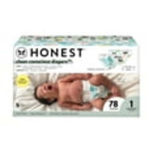 The Honest Company, Clean Conscious Diapers™, Above It All + Barnyard Babies, Size 1, 78 Count Club Box