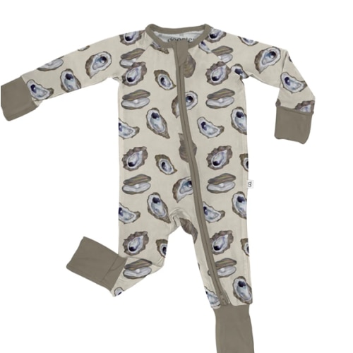 Convertible Zip Pajamas - Oysters PREORDER: SHIPS JAN 20 – Goosies