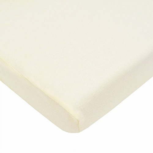 American Baby Company 100% Natural Cotton Fitted Crib Sheet 52" x 28" - Soft, Breathable, Hypoallergenic & Gentle Toddler Bed Sheet, Ecru, Neutral for Boys & Girls