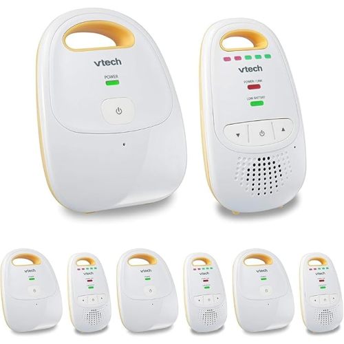 VTech Upgraded Baby Monitor with Rechargeable Battery, Long Range, Crystal-Clear Sound, and Alerts