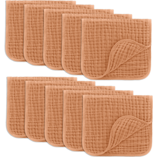 Muslin Burp Cloths - Pack of 10