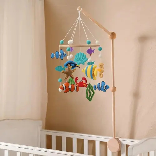 Ocean Mobile for Crib - Colorful Gender Neutral Ocean Crib Mobile for a sea Theme Nursery