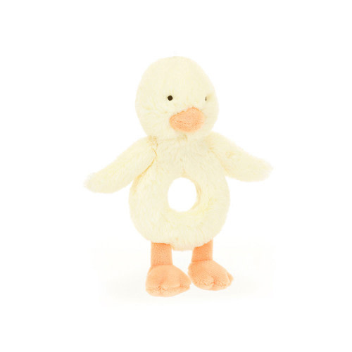 Bashful Duckling Ring Rattle - Jellycats Official Store