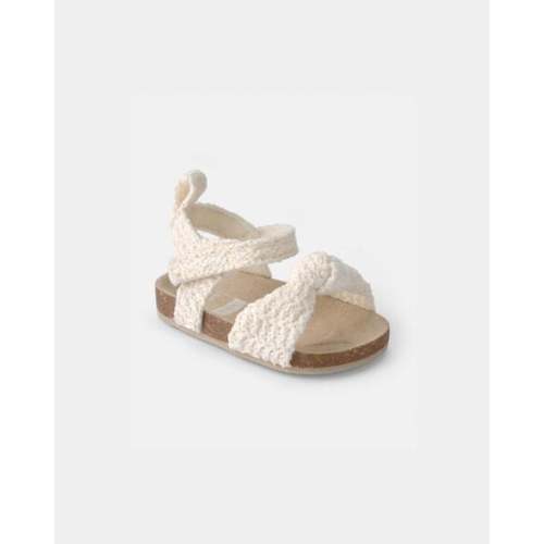 Baby Girl Knit Sandals - Cream | Carter's