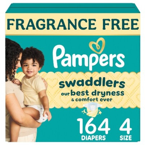 Pampers Swaddlers Sensitive Disposable Diapers Massive Pack - Size 4 - 164ct