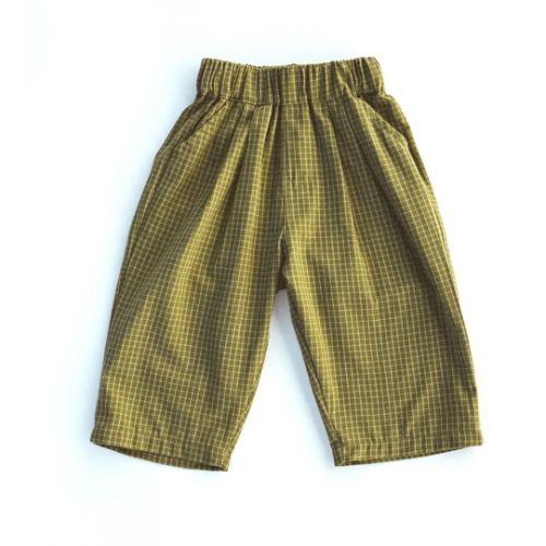 Check Pants- Light Olive & Honey – Fostered Collection